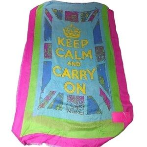 Keep Calm and Carry On Long
Scarf Wrap Shawl England
77inch x 26inch